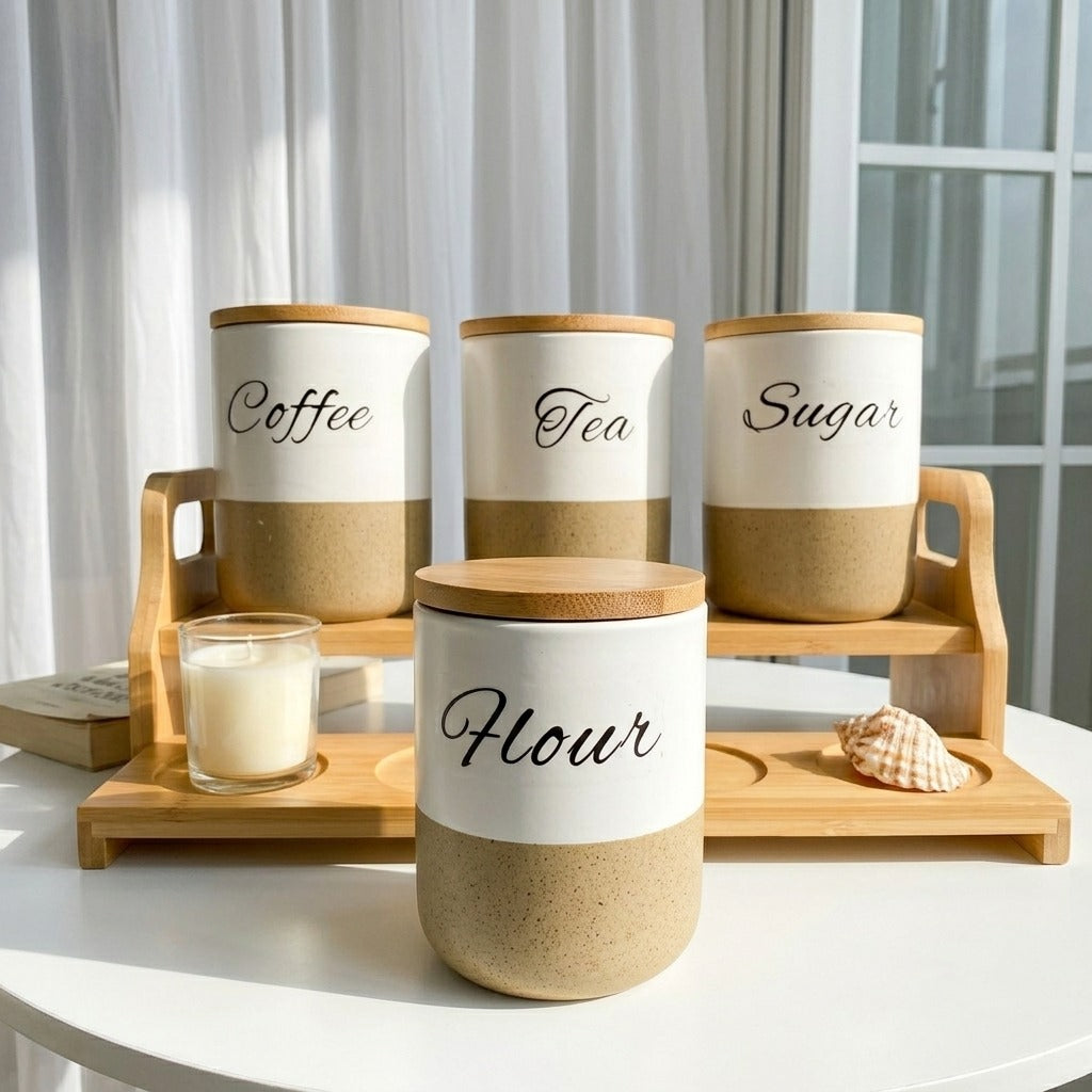 Two-tone spice organizer set