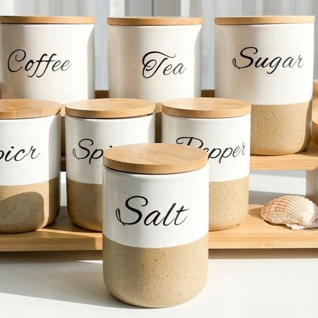 Two-tone spice organizer set