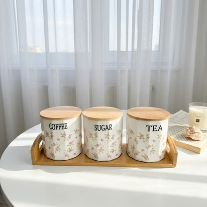 Floral Harmony Canister Set