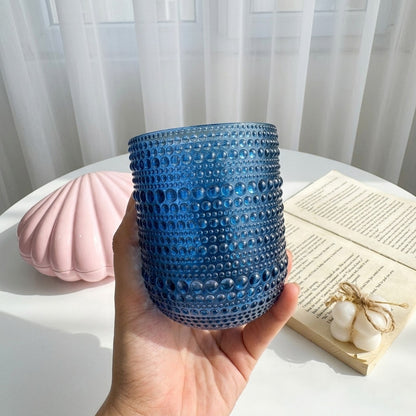Blue Bubbles Glass Cup (one piece)