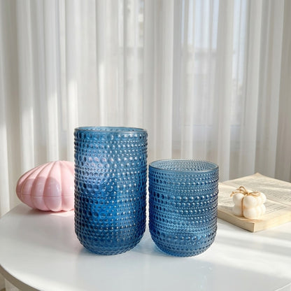 Blue Bubbles Glass Cup (one piece)