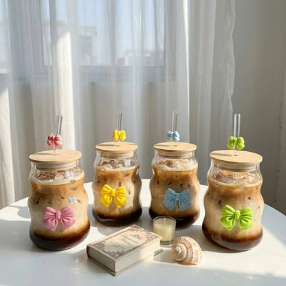 Ribbon Bow Iced Coffee Set 