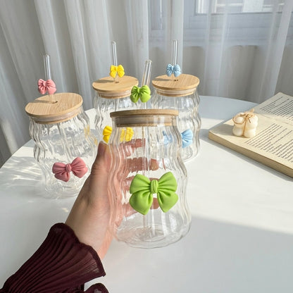 Ribbon Bow Iced Coffee Set 