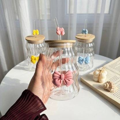 Ribbon Bow Iced Coffee Set 