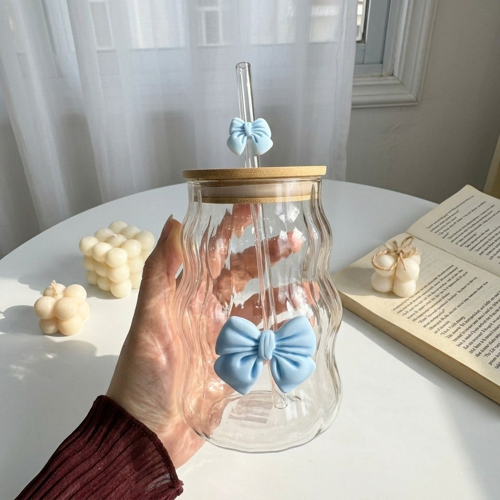 Ribbon Bow Iced Coffee Set 