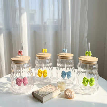 Ribbon Bow Iced Coffee Set 