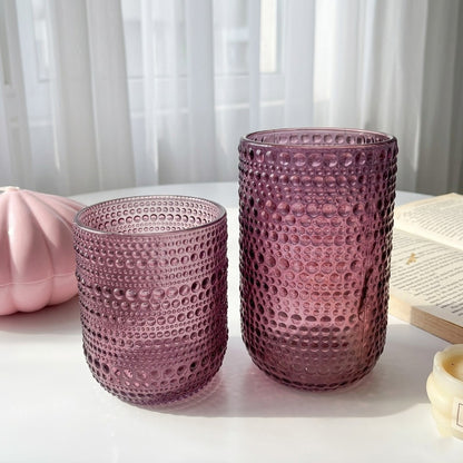 Purple Bubbles Glass Cup (one piece)