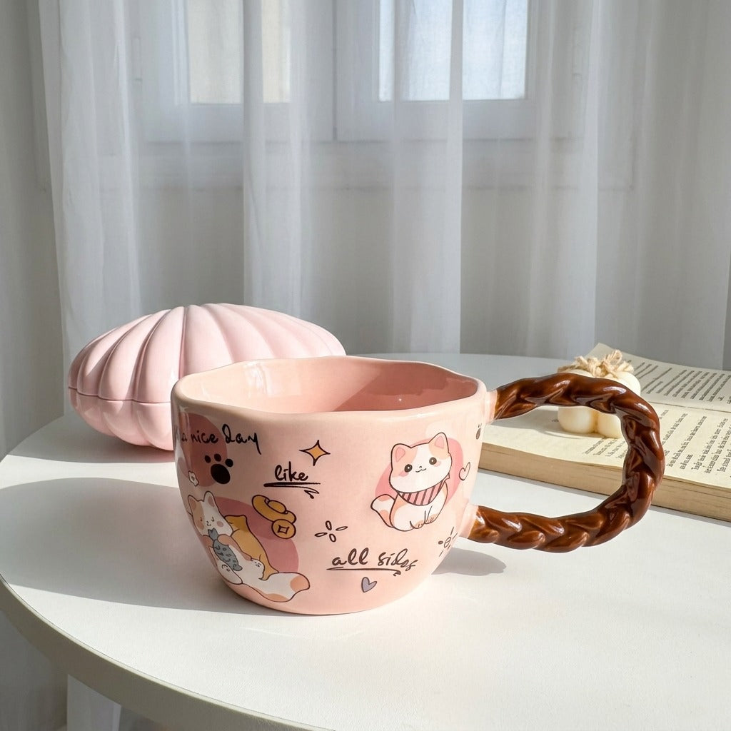 Mini Cats Braided Mug