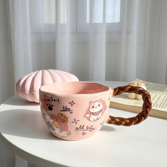 Mini Cats Braided Mug