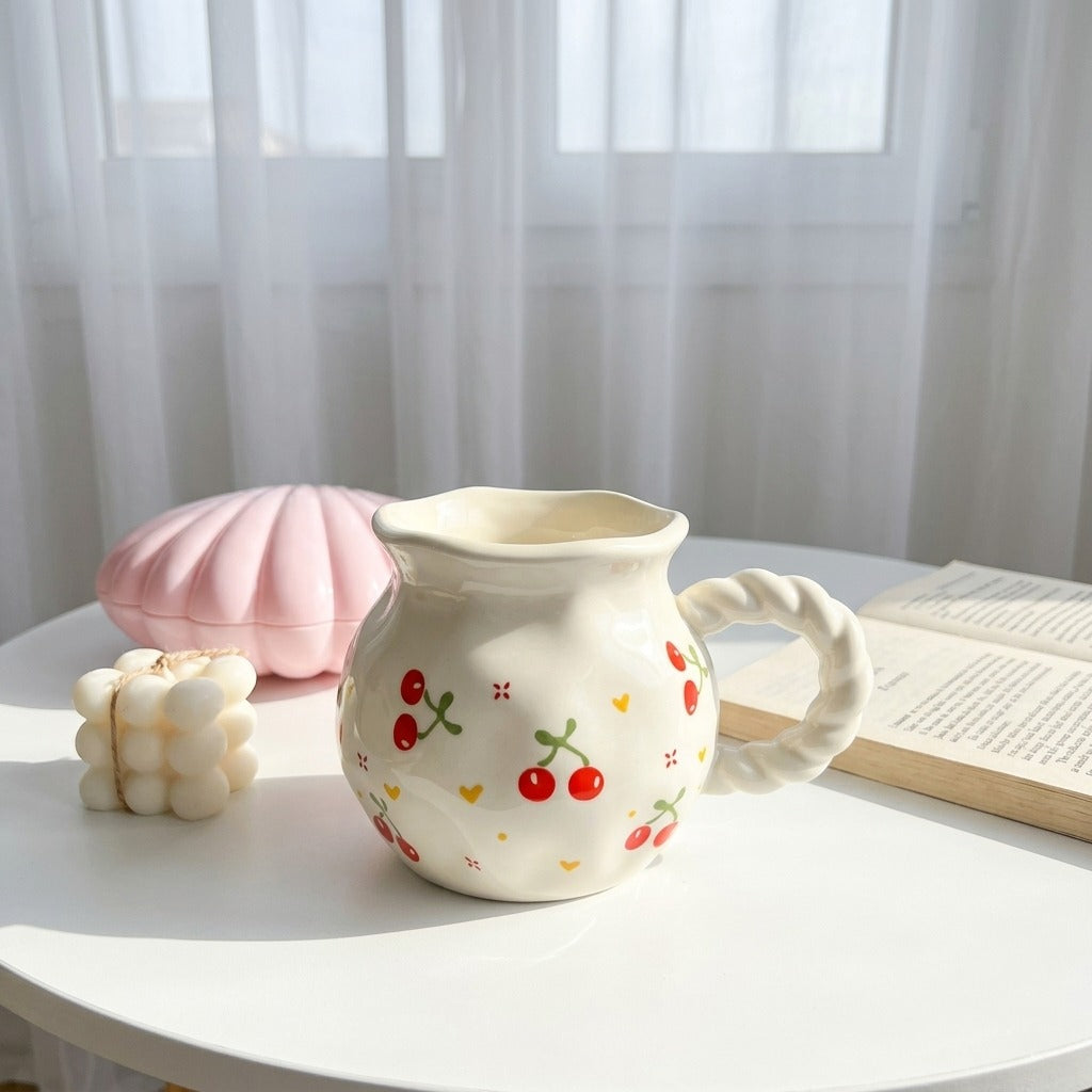 Wavy Fruity Floral Mug