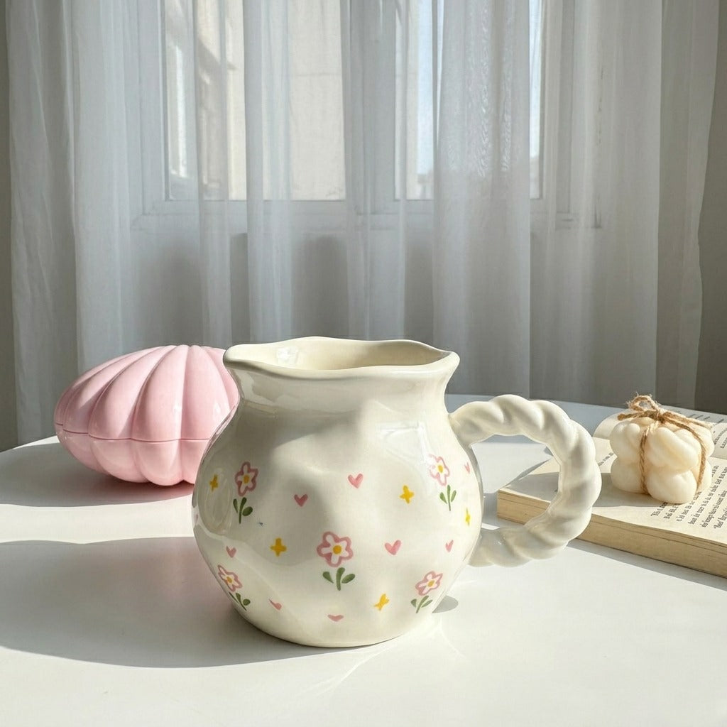 Wavy Fruity Floral Mug