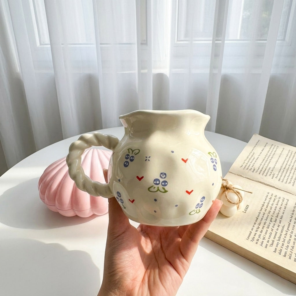 Wavy Fruity Floral Mug