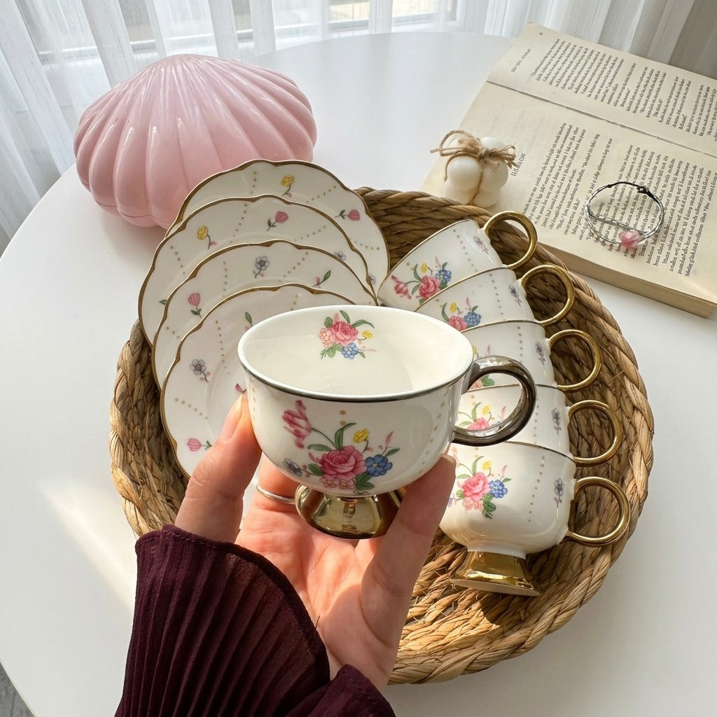 Royal Floral Cup Coffee Size (Full Set)