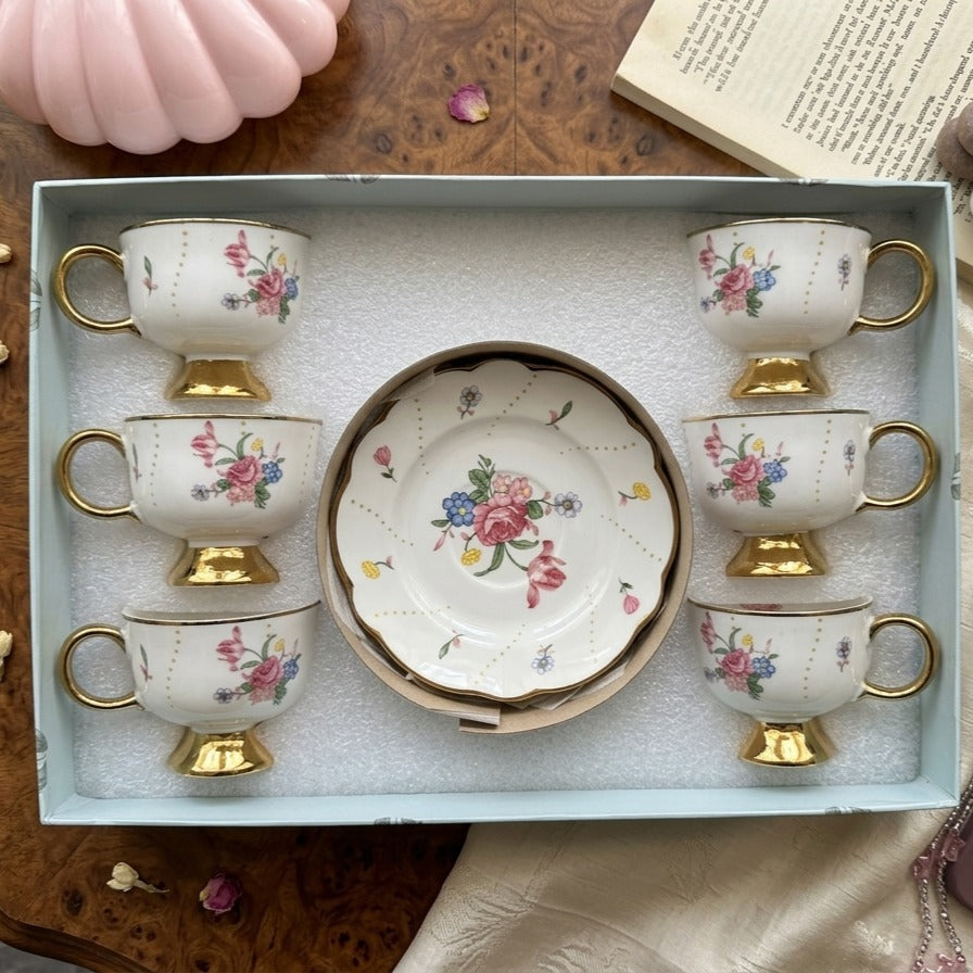 Royal Floral Cup Coffee Size (Full Set)