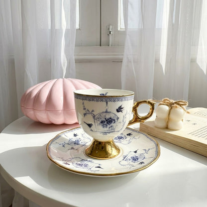 Blue Bird Cage Cup Coffee Size (one Piece)