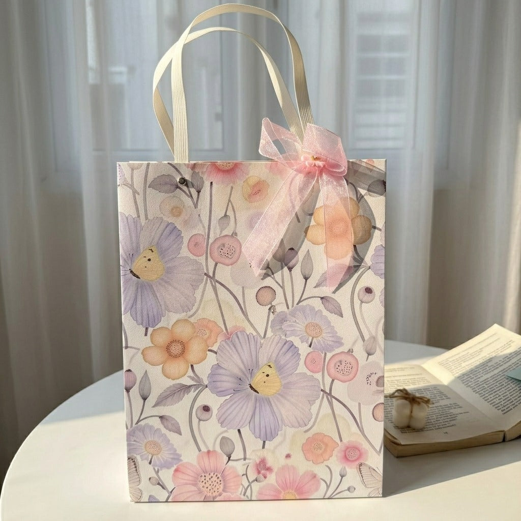 Pinky flowery Bag