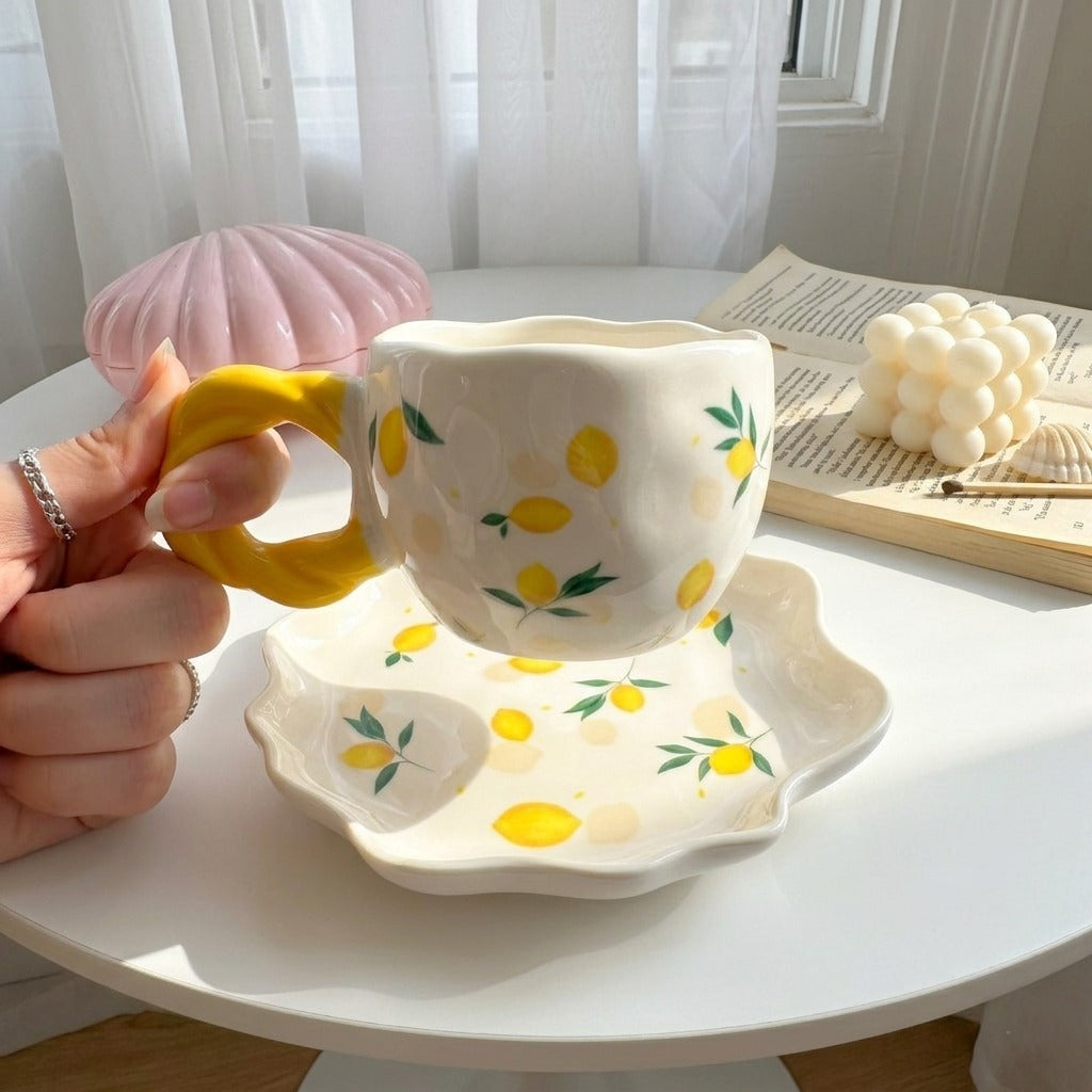 Yellow Twisted Cup