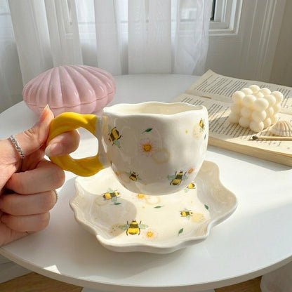Yellow Twisted Cup