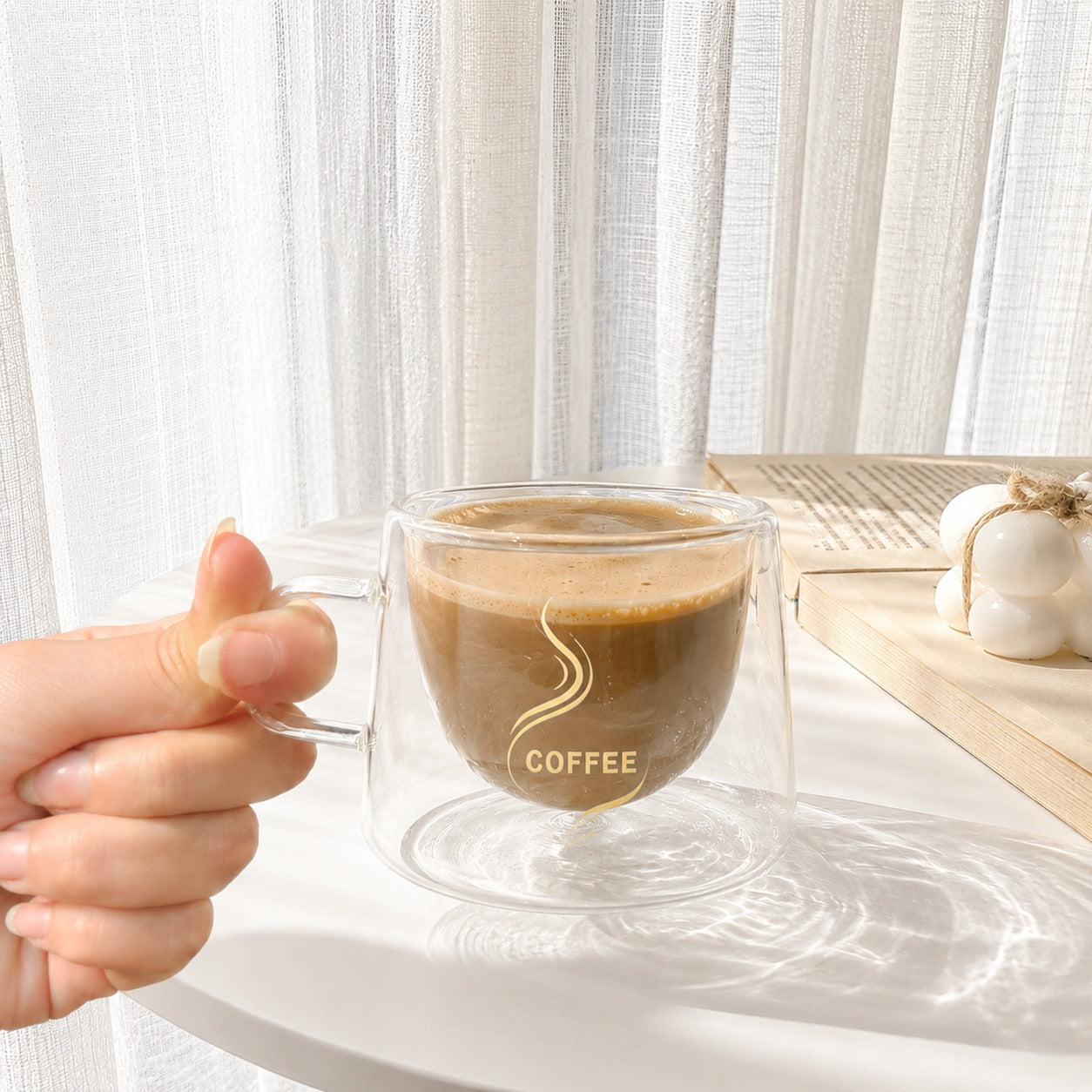 Coffee Cup Double Glass