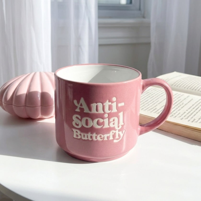Anti-Social Butterfly Mug