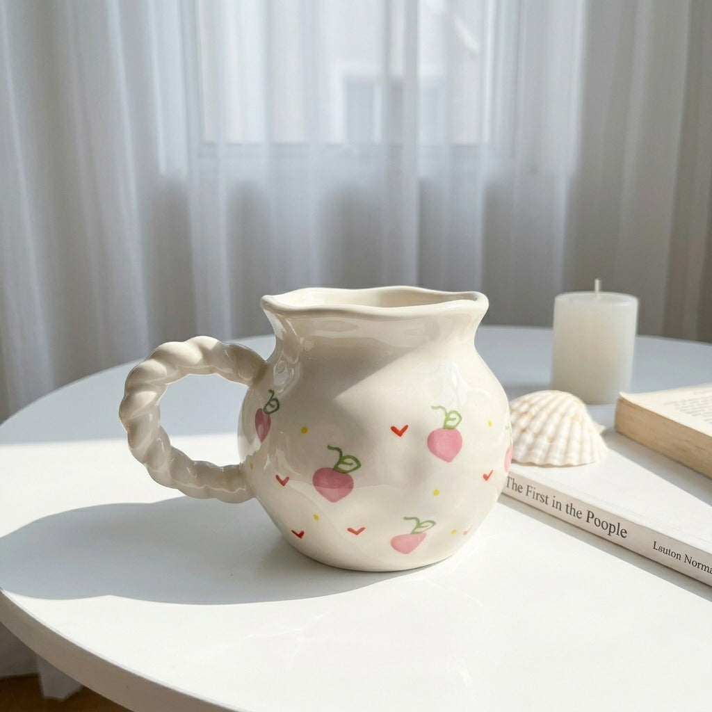 Wavy Fruity Floral Mug