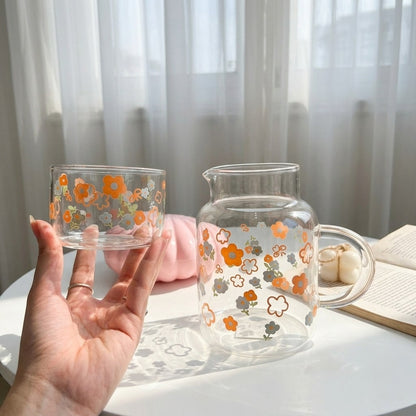 Glassware Floral Duo