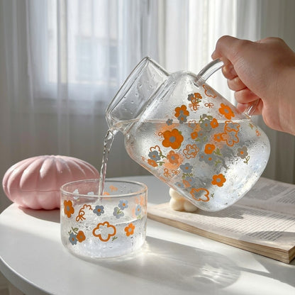 Glassware Floral Duo