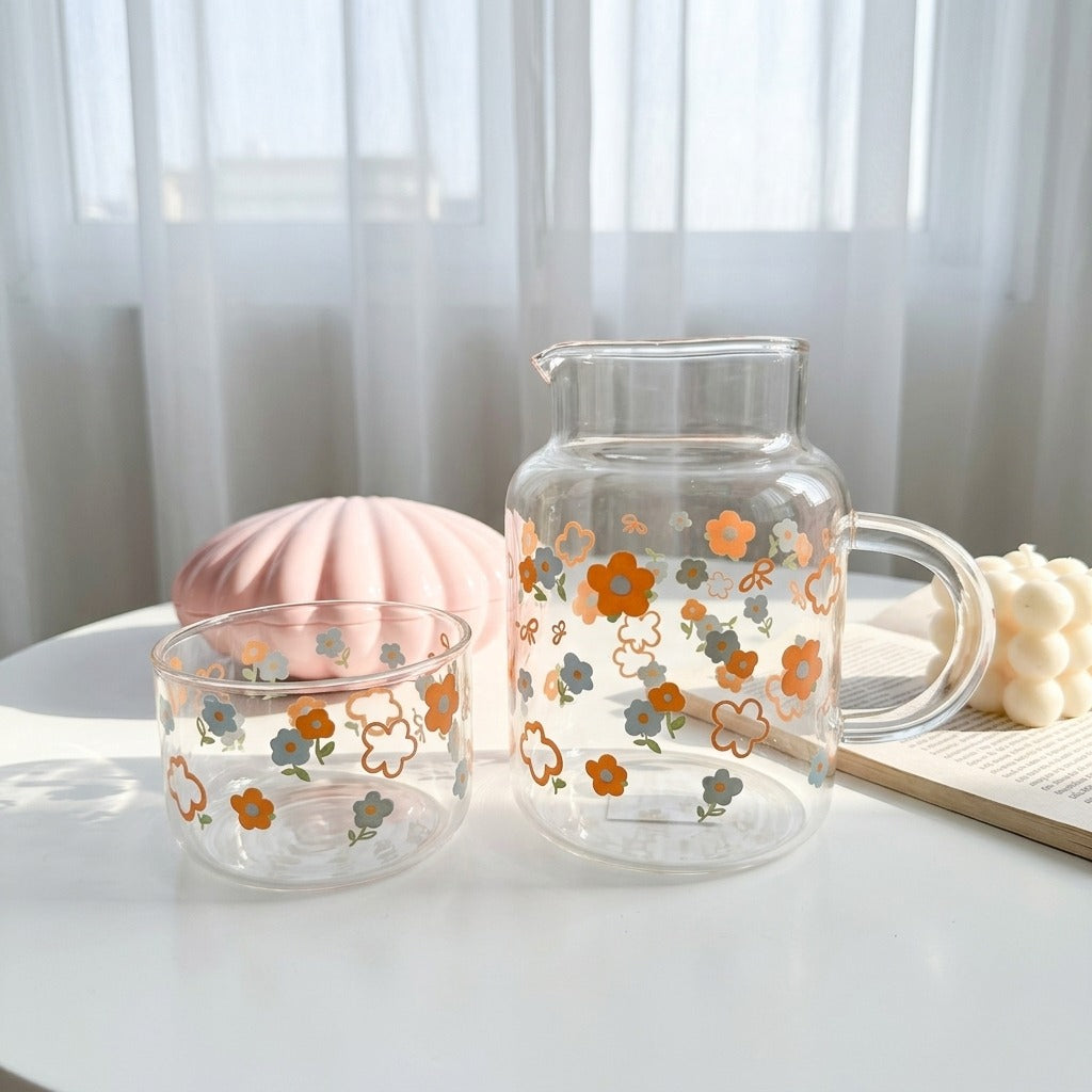 Glassware Floral Duo