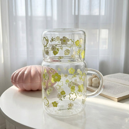 Glassware Floral Duo
