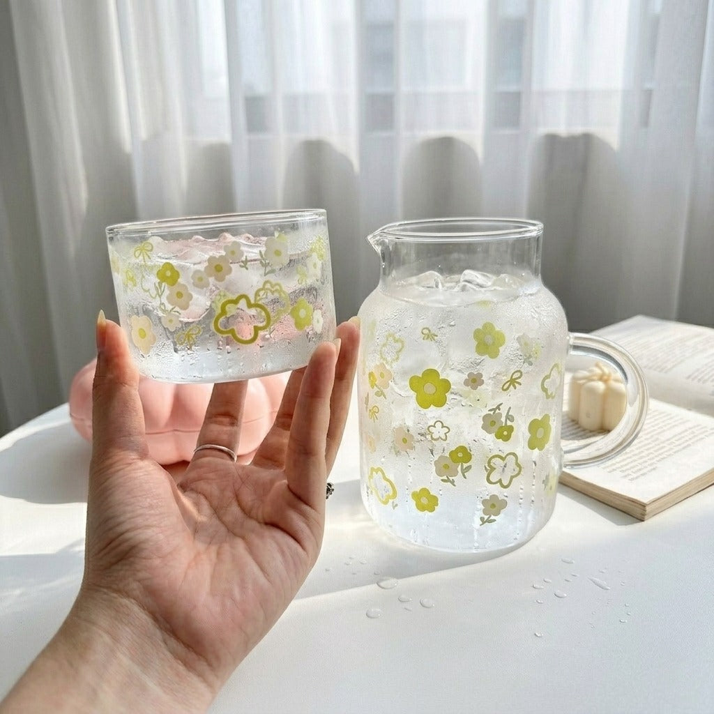 Glassware Floral Duo