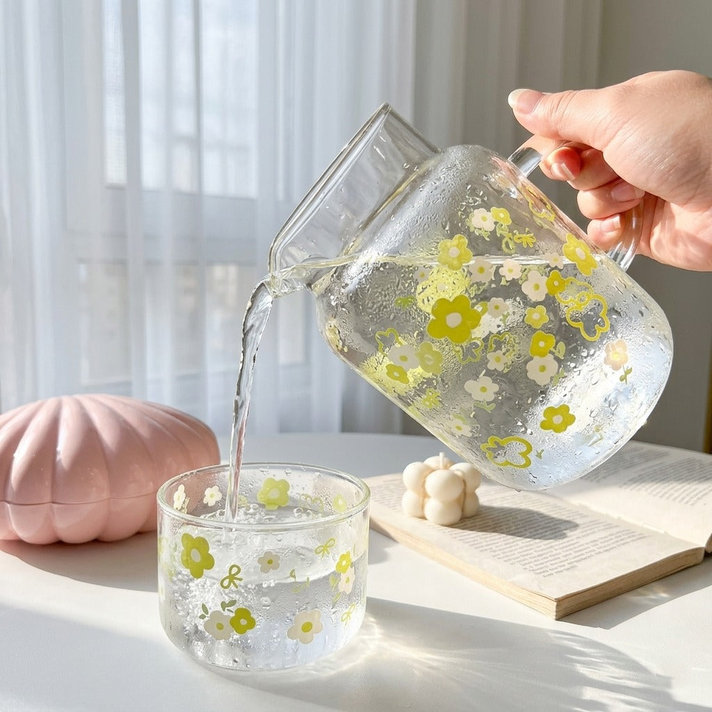 Glassware Floral Duo