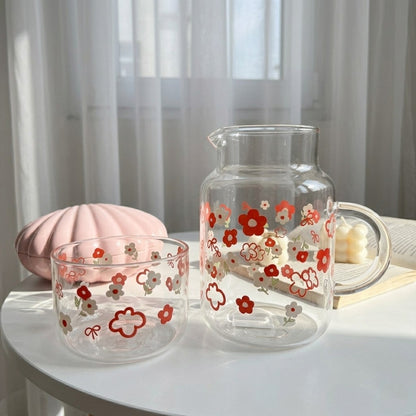 Glassware Floral Duo