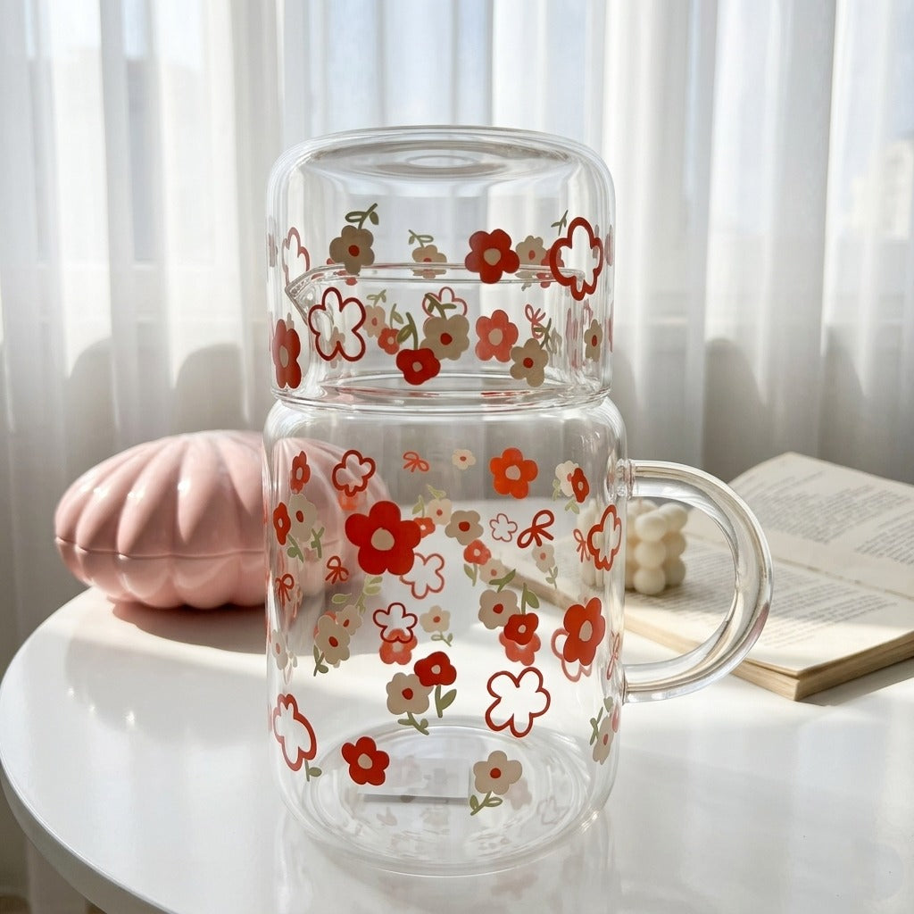 Glassware Floral Duo