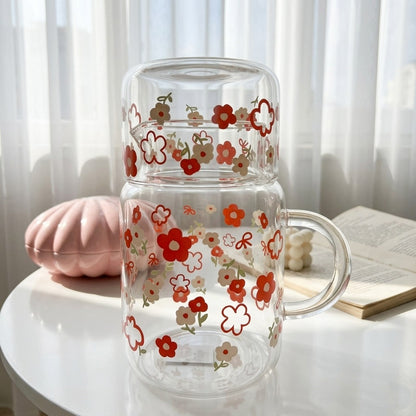 Glassware Floral Duo