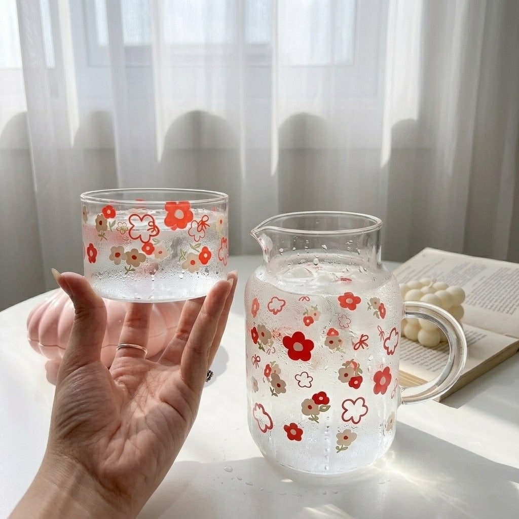 Glassware Floral Duo