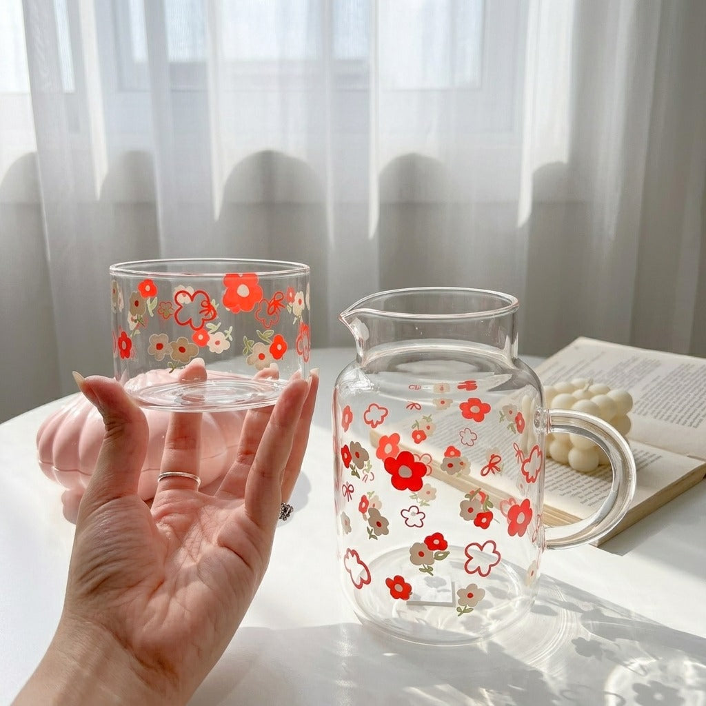 Glassware Floral Duo