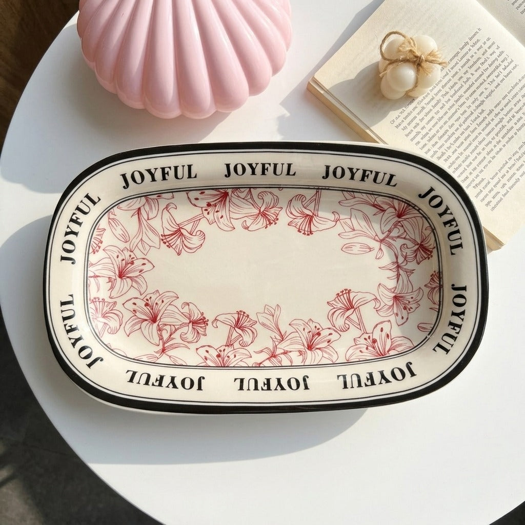 Joyful Serving Dish