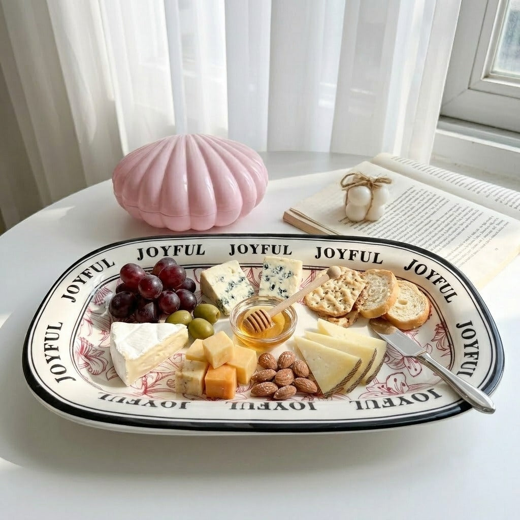 Joyful Serving Dish