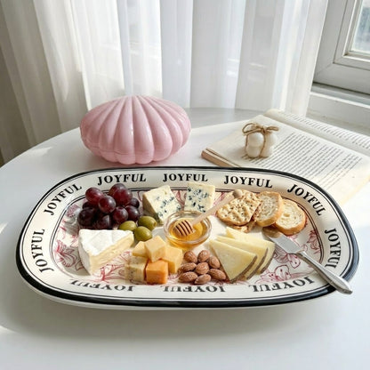 Joyful Serving Dish