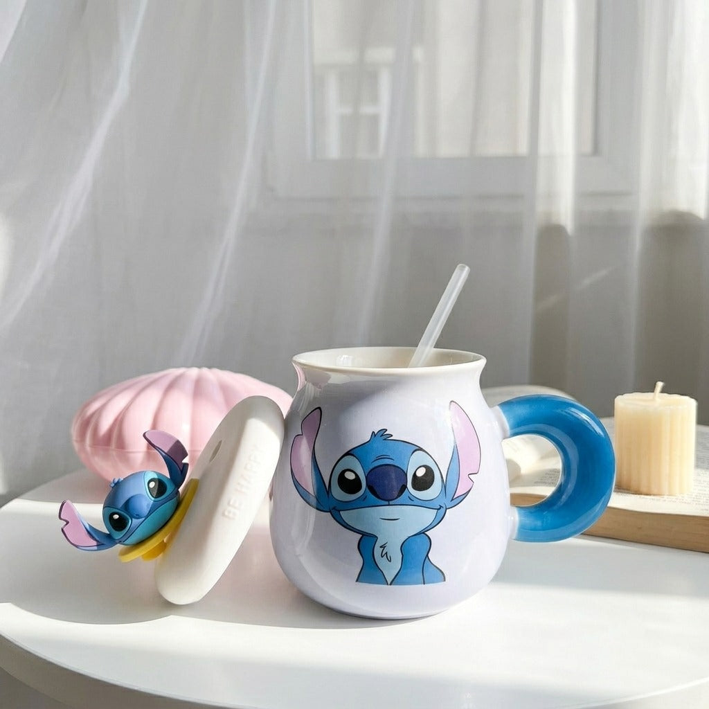 Happy Stitchy&Angel Mug