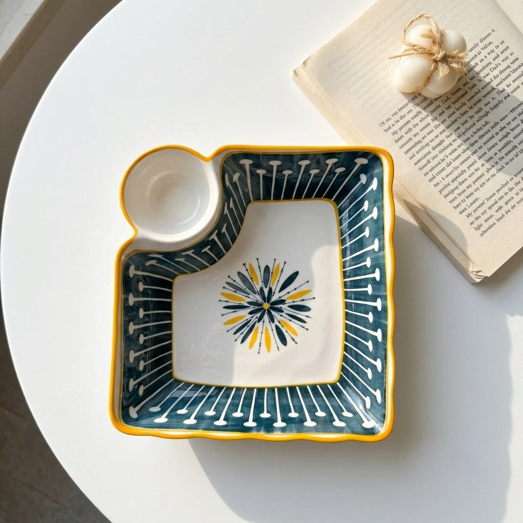 Flowery Sauce Plate