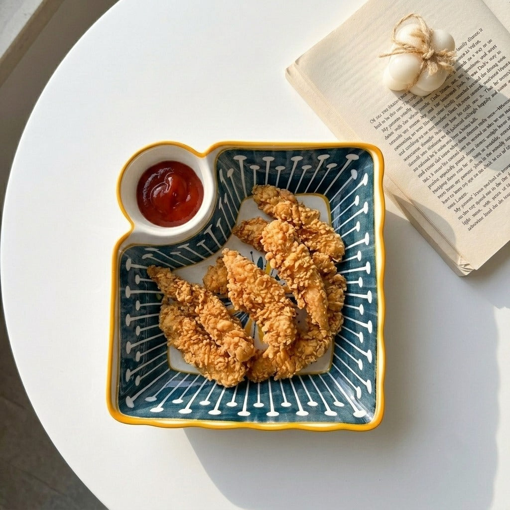 Flowery Sauce Plate