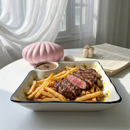 Flowery Sauce Plate