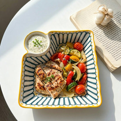 Flowery Sauce Plate