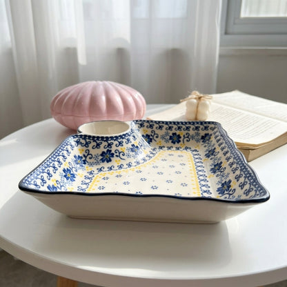 Flowery Sauce Plate