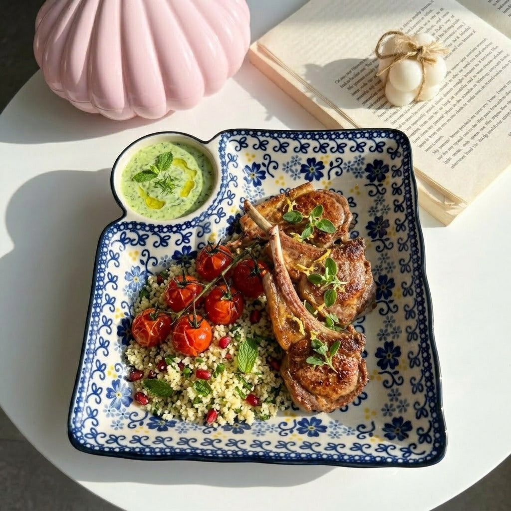 Flowery Sauce Plate