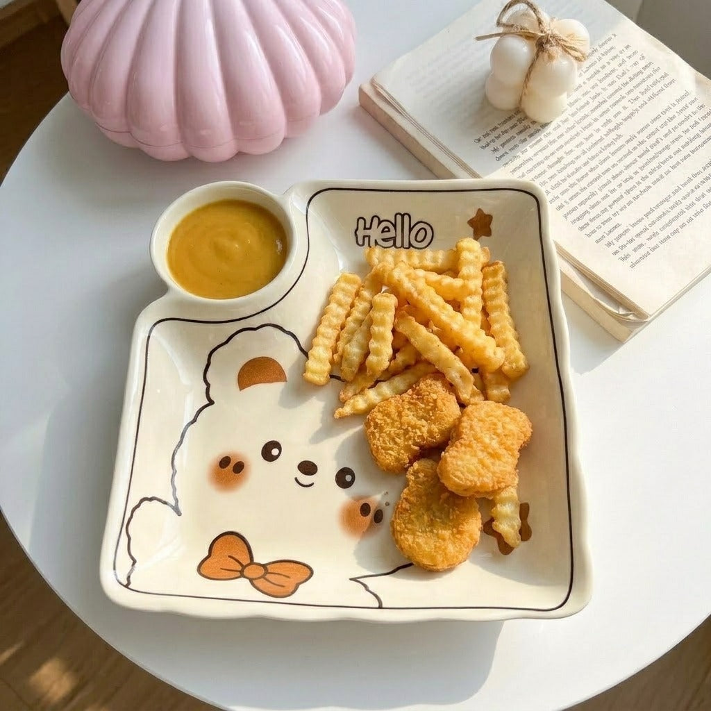 Bear Sauce Plate