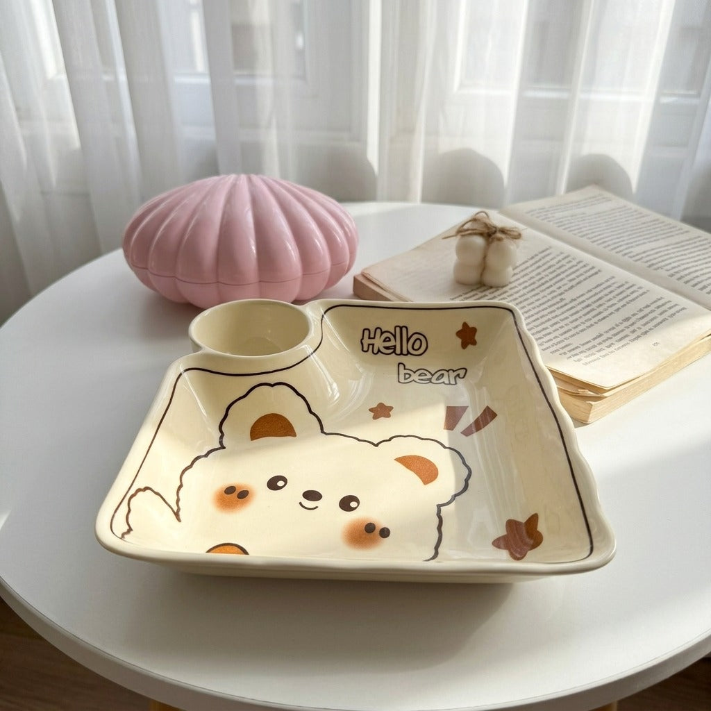 Bear Sauce Plate