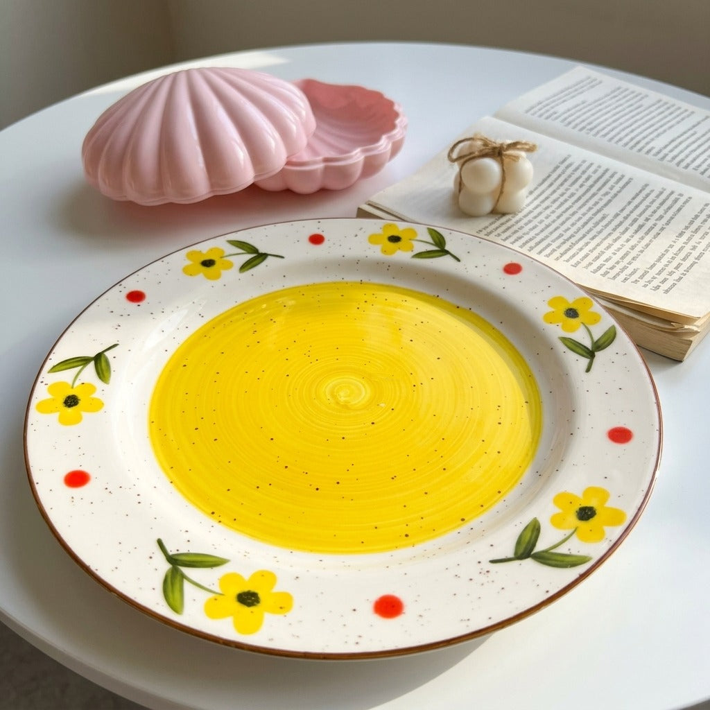 Yellow Bloom Plate