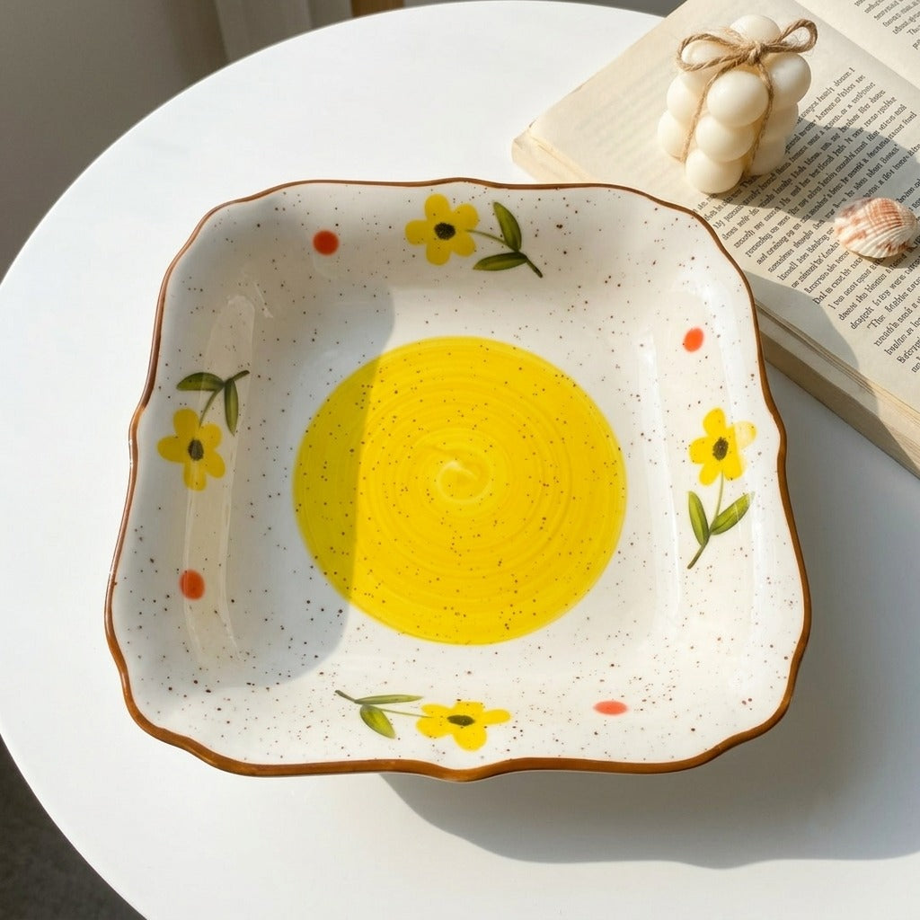 Yellow Bloom Plate